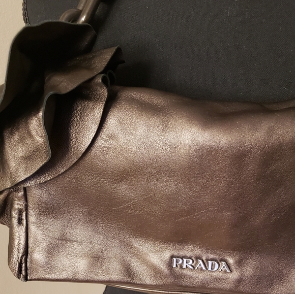 PRADA Small Ruffle Sides Handbag - Picture 2 of 13